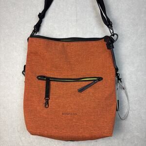 Sherpani Vale Crossbody Reversible Shoulder Bag Orange Fold Over Anti Theft